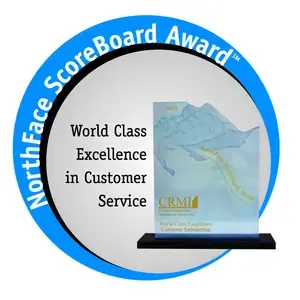 NorthFace ScoreBoard Award for World Class Customer Service excellence.