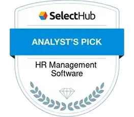Selo de Software de Gestão de RH Escolha do Analista da SelectHub.