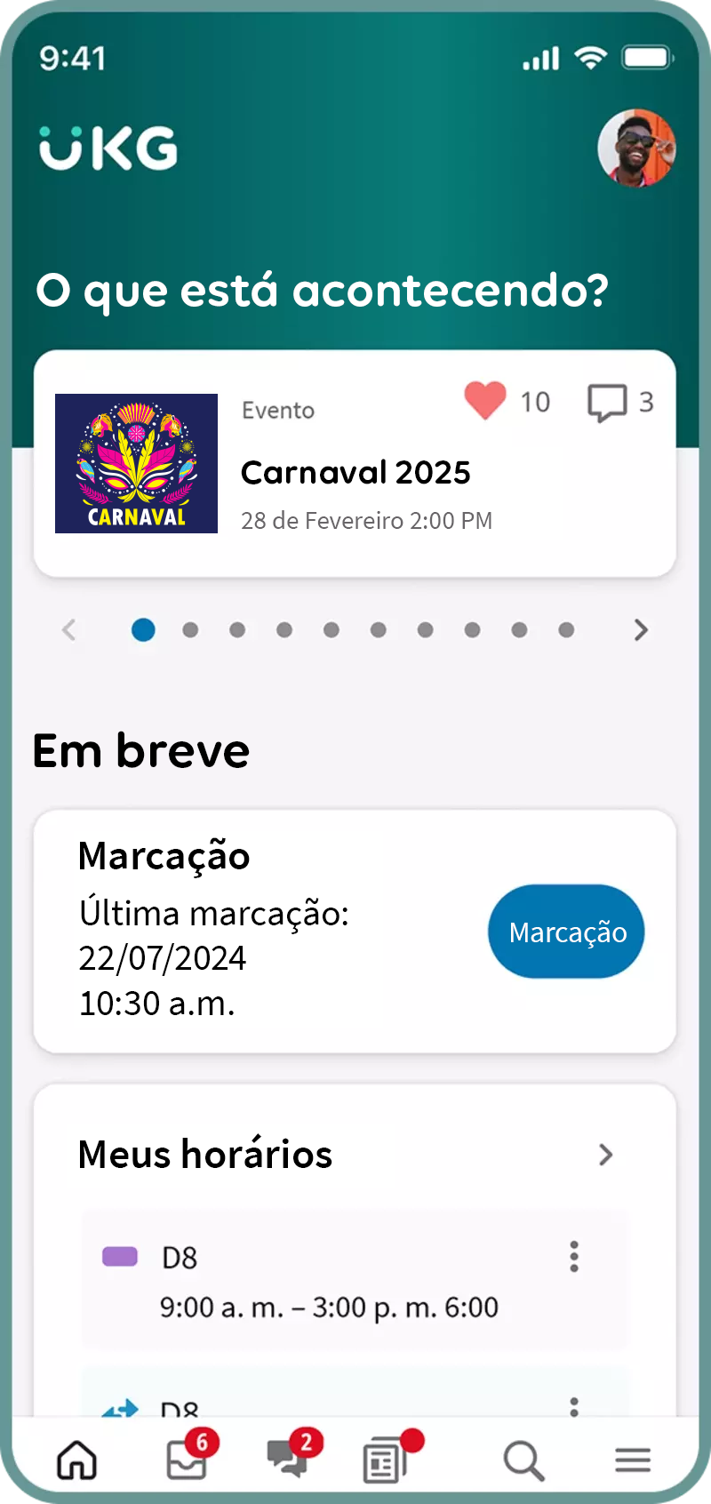 A screenshot of UKG Pro Workforce Management on a mobile device